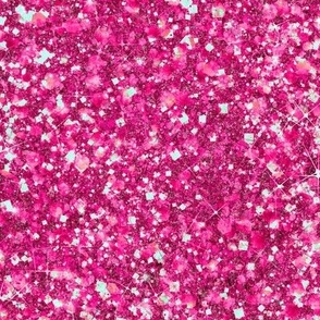 Hot Pink Princess -- Solid Pink Magenta Faux Glitter -- Glitter Look, Simulated Glitter, Glitter Sparkles Print -- 25in x 60.42in VERTICAL TALL repeat -- 150dpi (Full Scale) 
