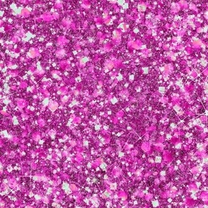 Her Majesty Magenta -- Solid Pink Magenta Faux Glitter -- Glitter Look, Simulated Glitter, Glitter Sparkles Print -- 25in x 60.42in VERTICAL TALL repeat -- 150dpi (Full Scale) 