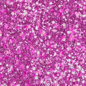 Her Majesty Magenta -- Solid Pink Magenta Faux Glitter -- Glitter Look, Simulated Glitter, Glitter Sparkles Print -- 60.42in x 25.00in repeat -- 150dpi (Full Scale)