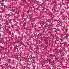 Powerful Pink -- Solid Pink Magenta Faux Glitter -- Glitter Look, Simulated Glitter, Glitter Sparkles Print -- 25in x 60.42in VERTICAL TALL repeat -- 150dpi (Full Scale) 
