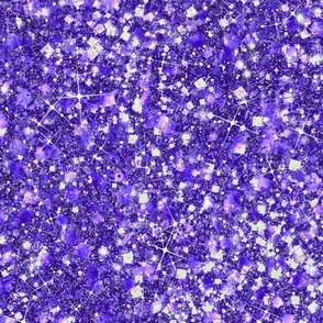 Faerie Garden Purple -- Purple Faux Glitter Solid -- Glitter Look, Simulated Glitter, Solid Purple Princess Glitter Sparkles Print -- 60.42in x 25.00in repeat -- 150dpi (Full Scale) 