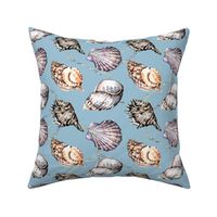 Seashell, nautical, beach pattern