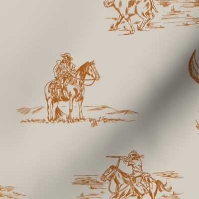 Stick Em' Up - Saddle, Cowgirl Toile, Western Toile, Cowboy Toile