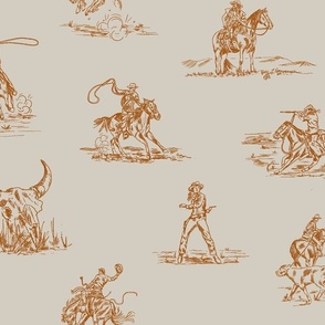 Stick Em' Up - Saddle, Cowgirl Toile, Western Toile, Cowboy Toile