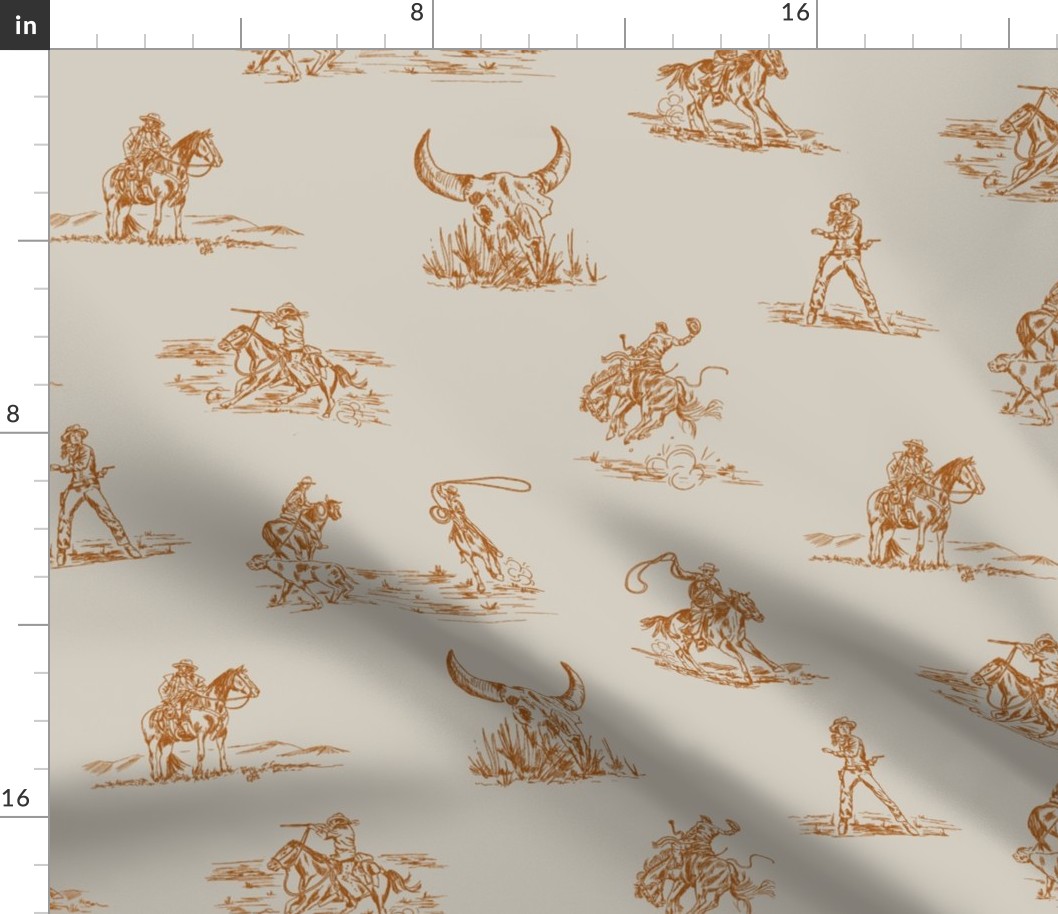 Stick Em' Up - Saddle, Cowgirl Toile, Western Toile, Cowboy Toile