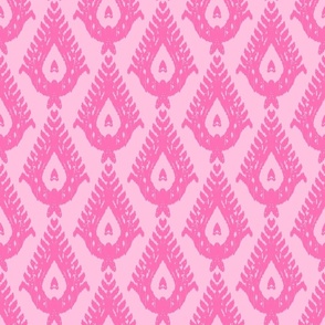 Classic TearDrop Ikat - pink on pink