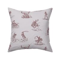 Stick Em' Up - Smoke - Cowgirl Toile, Western Toile, Cowboy Toile