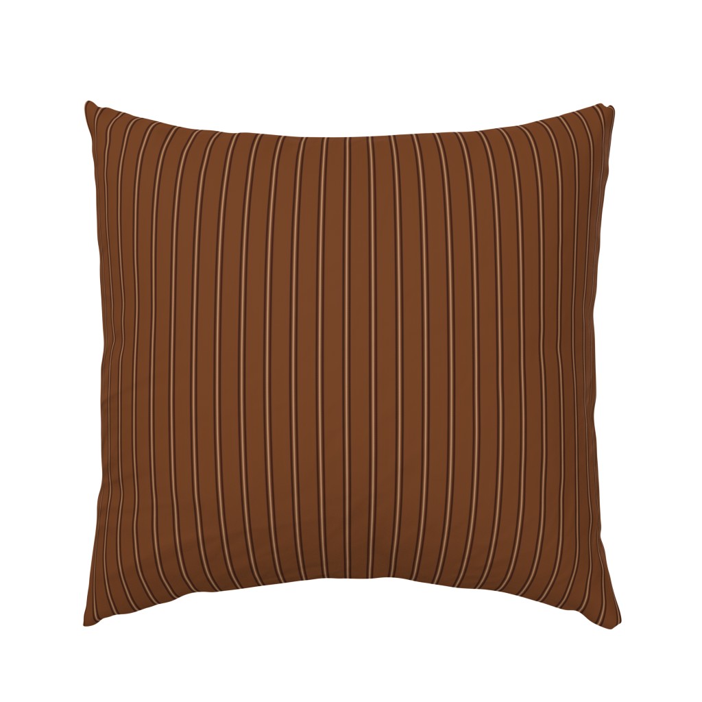 Classic Stripes Bars Earth tones throw pillow coordinate