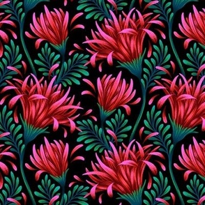 Daisies - Red / Green / Black - SMALL