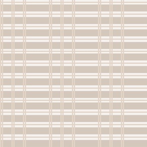 Nantucket Cottage Matchstick Blinds, Khaki and White