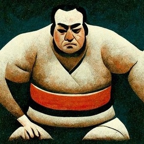 Sumo Wrestler Japanese Man