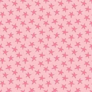 starfish on pink  _ extra small