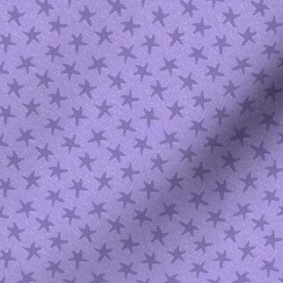 starfish on purple  _ extra small