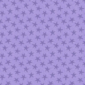 starfish on purple  _ extra small