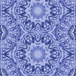 arty blue mosaic