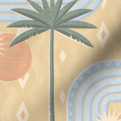 Palm Springs beige wallpaper