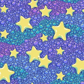 Dream about stars vivid blue 80x60