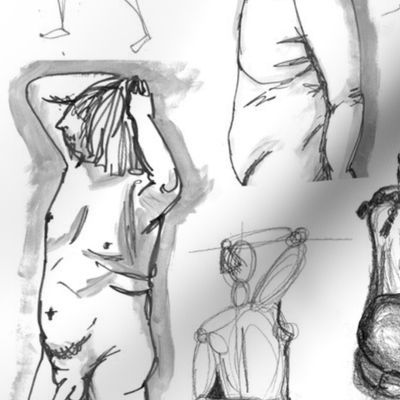 Life drawing soft gray by Su_G_SuSchaefer