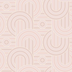 stripes & circles (soft pink)