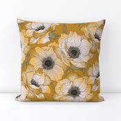 Anemones moody yellow