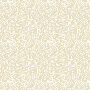 Mid Century Papercut Shapes in Cream / Medium