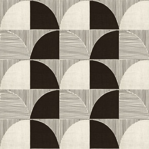 Mid Century Geometry (Black and White)