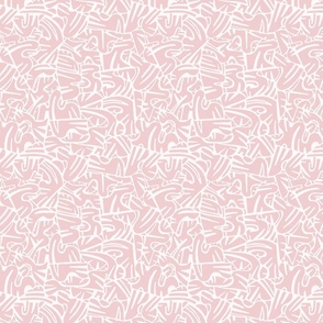 Mid Century Papercut Shapes in Baby Pink / Medium