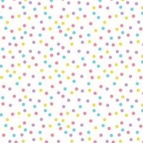 small scale easter dot - pink, purple, blue, yellow