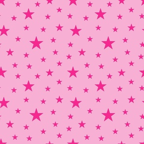 Stars Pattern Pink on Pink