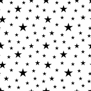 Stars Pattern Black and White