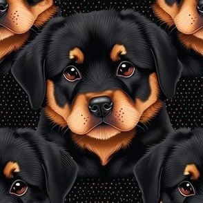 Black Rottweiler Puppy
