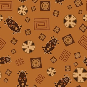 Ethnic Pattern with African style elements