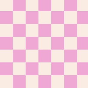 Valentines Checkers Lilac Pink