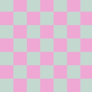 Valentines Checkers Lilac Blue