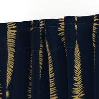 Gold fern on navy