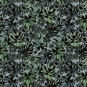 TROPICAL FLORAL-GREEN