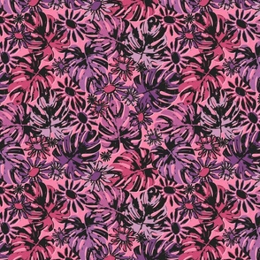 TROPICAL FLORAL-PINKS