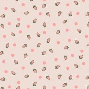 Rosebud Polka dot light pink blender print