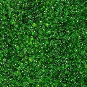 Irish Green Glitter Fabric, Wallpaper and Home Decor