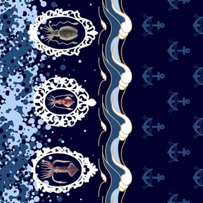 lolita squid nautical border