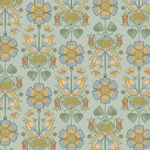 Summers Delight Damask | In Bloom | 24