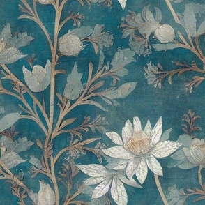 Italian Villa Fresco - Boho Floral Mural
