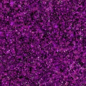 Gripping Grape -- Purple Solid Faux Glitter -- Glitter Look, Simulated Glitter, Purple Glitter Sparkles Print -- 60.42in x 25.00in repeat -- 150dpi (Full Scale)