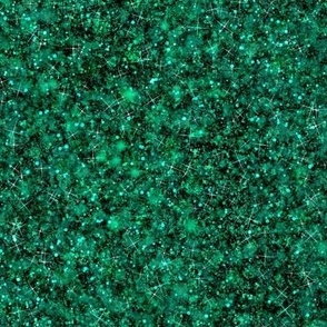 Peacock Fancy Green -- Solid Green Faux Glitter -- Glitter Look, Simulated Glitter, Sea Foam Green Glitter Sparkles Print -- 25in x 60.42in VERTICAL TALL repeat -- 150dpi (Full Scale) 