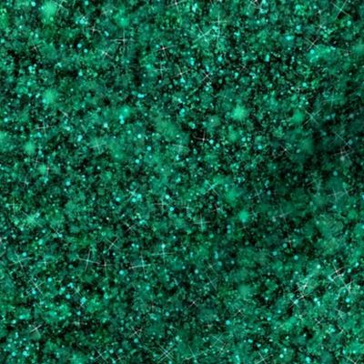 Peacock Fancy Green -- Solid Green Faux Glitter -- Glitter Look, Simulated Glitter, Sea Foam Green Glitter Sparkles Print -- 60.42in x 25.00in repeat -- 150dpi (Full Scale) 