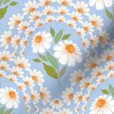 Daisy flower arches SKY BLUE_Small