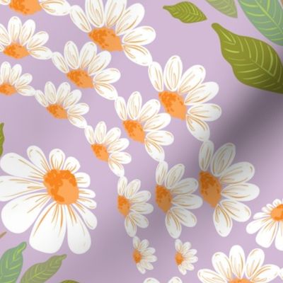 Daisy flower arches PURPLE-large