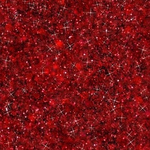  Succulent Cherry Red -- Solid Red Valentine Faux Glitter -- Glitter Look, Simulated Glitter, Red Valentines Glitter Sparkles Print -- 25in x 60.42in VERTICAL TALL repeat -- 150dpi (Full Scale)