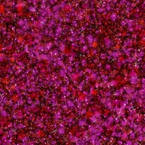 Berry Blast Red -- Solid Pink Red Valentine Faux Glitter -- Glitter Look, Simulated Glitter, Red Pink Valentines Glitter Sparkles Print -- 60.42in x 25.00in repeat -- 150dpi (Full Scale)