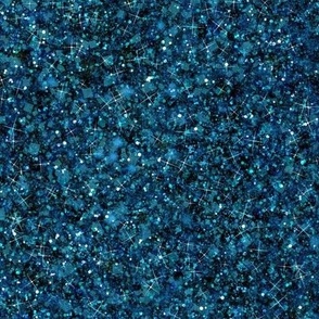 Navy Blue Glitter Simulated Look | Sleeveless Top